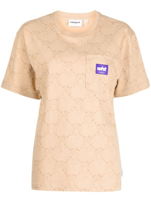 

Bear-print logo-patch T-shirt, CHOCOOLATE Bear-print logo-patch T-shirt