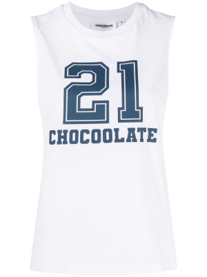 

Graphic logo-print tank top, CHOCOOLATE Graphic logo-print tank top