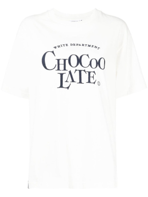 

Logo embroidered T-shirt, CHOCOOLATE Logo embroidered T-shirt