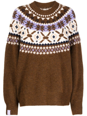 

Fair-isle knitted jumper, CHOCOOLATE Fair-isle knitted jumper