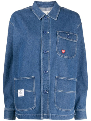 

Logo-patch denim jacket, CHOCOOLATE Logo-patch denim jacket