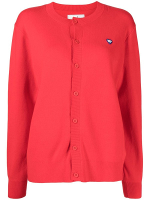 

Logo-patch cotton cardigan, CHOCOOLATE Logo-patch cotton cardigan