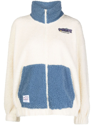 

Logo-embroidered fleece jacket, CHOCOOLATE Logo-embroidered fleece jacket