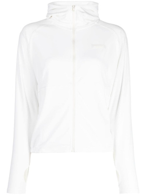 

Logo-patch zip-up hoodie, CHOCOOLATE Logo-patch zip-up hoodie