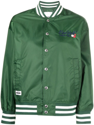 

Logo-embroidered varsity jacket, CHOCOOLATE Logo-embroidered varsity jacket