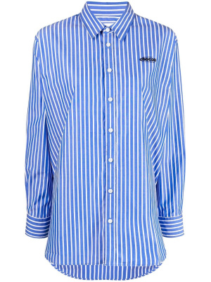 

Striped button shirt, CHOCOOLATE Striped button shirt