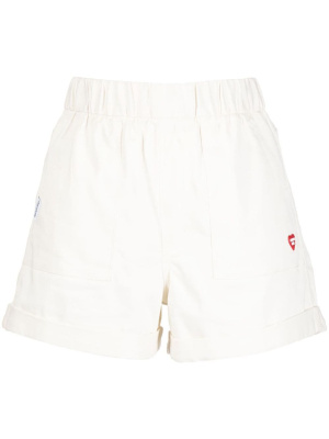 

Elasticated-waist cotton shorts, CHOCOOLATE Elasticated-waist cotton shorts