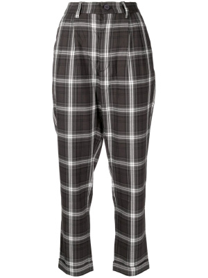 

Check tapered trousers, CHOCOOLATE Check tapered trousers