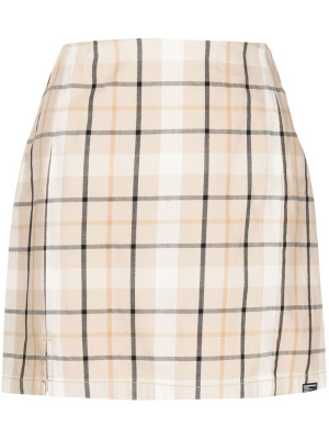 

Checked-pattern mini skirt, CHOCOOLATE Checked-pattern mini skirt