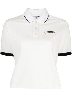 

Logo-patch short-sleeve polo shirt, CHOCOOLATE Logo-patch short-sleeve polo shirt