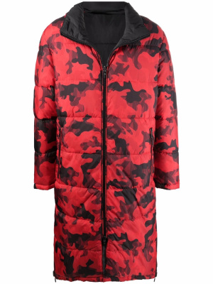 

Camouflage-print reversible coat, Michael Kors Camouflage-print reversible coat