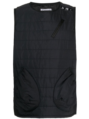 

Quilted-finish padded vest, Neighborhood Quilted-finish padded vest