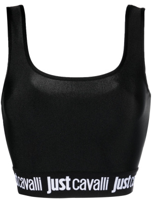 

Logo-waistband crop top, Just Cavalli Logo-waistband crop top