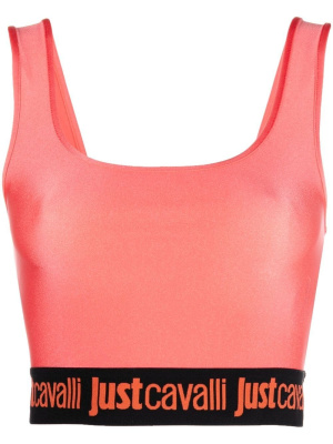 

Logo-trim detail tank top, Just Cavalli Logo-trim detail tank top