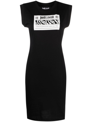 

Logo-print T-shirt dress, Just Cavalli Logo-print T-shirt dress