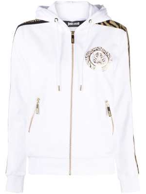 

Logo-print cotton cardigan, Just Cavalli Logo-print cotton cardigan
