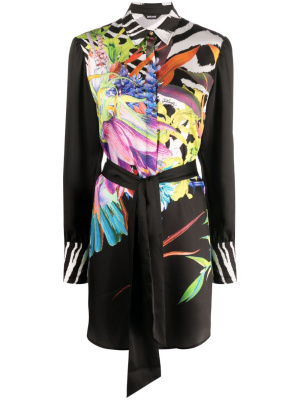 

Jungle-print shirtdress, Just Cavalli Jungle-print shirtdress