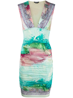 

Printed ruched minidress, Just Cavalli Printed ruched minidress