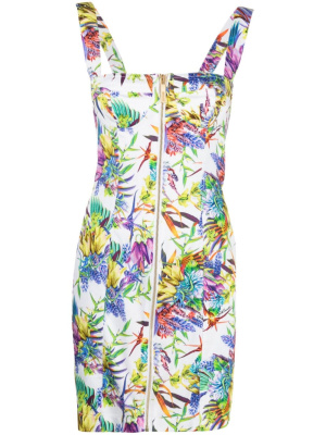 

Floral-print zip-up mini dress, Just Cavalli Floral-print zip-up mini dress