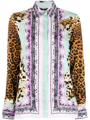 

Mixed-print shirt, Just Cavalli Mixed-print shirt