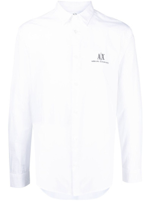 

Embroidered-logo long-sleeve shirt, Armani Exchange Embroidered-logo long-sleeve shirt