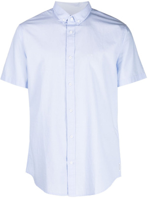 

Logo-embroidered cotton shirt, Armani Exchange Logo-embroidered cotton shirt