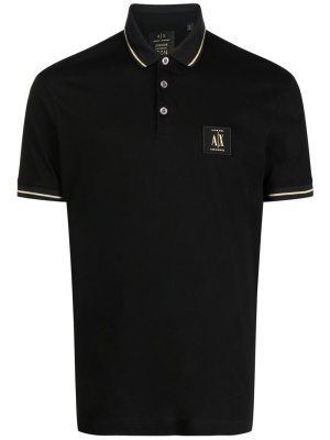 

Logo-patch polo shirt, Armani Exchange Logo-patch polo shirt
