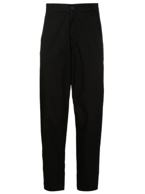 

Logo-patch cotton chinos, Armani Exchange Logo-patch cotton chinos