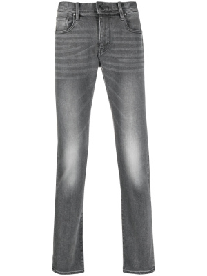 

Stonewashed cotton-blend jeans, Armani Exchange Stonewashed cotton-blend jeans