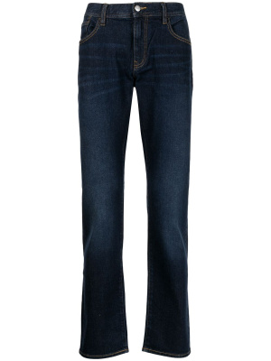

Dark-wash slim-fit jeans, Armani Exchange Dark-wash slim-fit jeans
