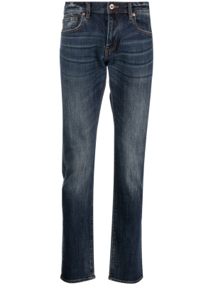 

Mid-rise straight-leg jeans, Armani Exchange Mid-rise straight-leg jeans