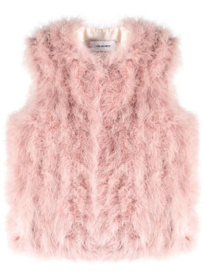 

Feather-trim gilet, Yves Salomon Feather-trim gilet