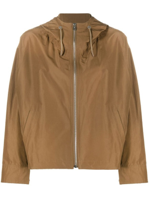 

Zip-up hooded jacket, Yves Salomon Zip-up hooded jacket
