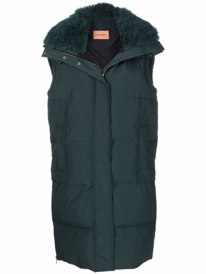 

Fur-trim down gilet, Yves Salomon Fur-trim down gilet