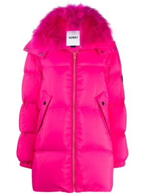 

Fur-lined padded coat, Yves Salomon Fur-lined padded coat