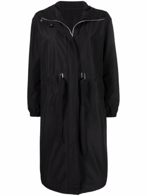 

Oversized hooded zip-up coat, Yves Salomon Oversized hooded zip-up coat