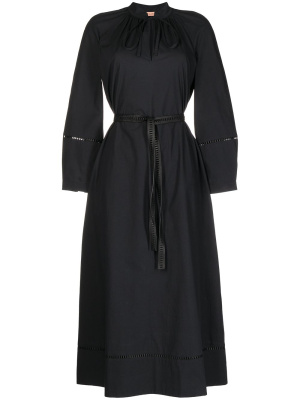 

Belted midi shirt dress, Yves Salomon Belted midi shirt dress