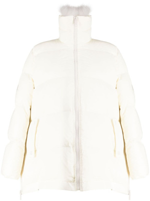 

Shearling-collar padded coat, Yves Salomon Shearling-collar padded coat