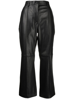 

Flared-leg cropped trousers, Yves Salomon Flared-leg cropped trousers