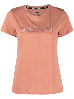

Embossed-logo short-sleeve T-shirt, DKNY Embossed-logo short-sleeve T-shirt