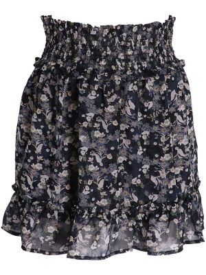 

Floral-print ruffle mini skirt, DKNY Floral-print ruffle mini skirt