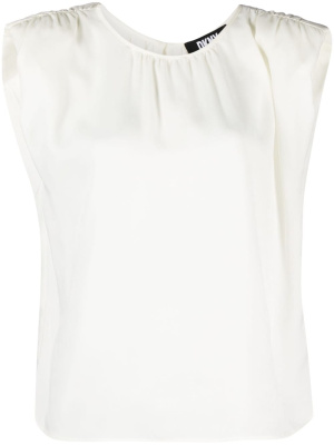 

Shoulder-pads sleeveless blouse, DKNY Shoulder-pads sleeveless blouse