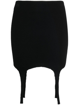 

Suspender-detail skirt, Balmain Suspender-detail skirt