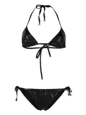 

Foiled triangle bikini, Balmain Foiled triangle bikini