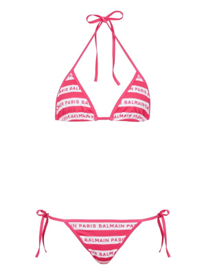 

Logo-print bikini set, Balmain Logo-print bikini set