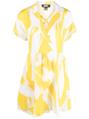

Graphic-print midi dress, DKNY Graphic-print midi dress