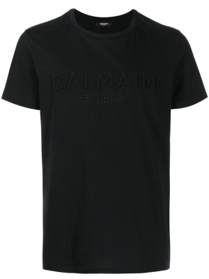

Logo-embossed cotton T-shirt, Balmain Logo-embossed cotton T-shirt