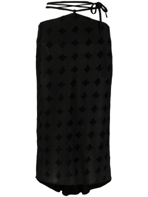 

Monogram-pattern midi skirt, MISBHV Monogram-pattern midi skirt