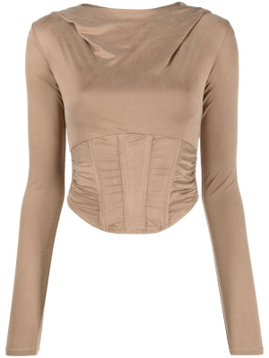 

Boned bodice longsleeved top, MISBHV Boned bodice longsleeved top