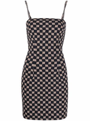 

Monogram-print fitted dress, MISBHV Monogram-print fitted dress